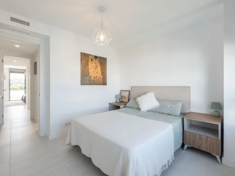 Modern apartment in a gated community with pools and gym