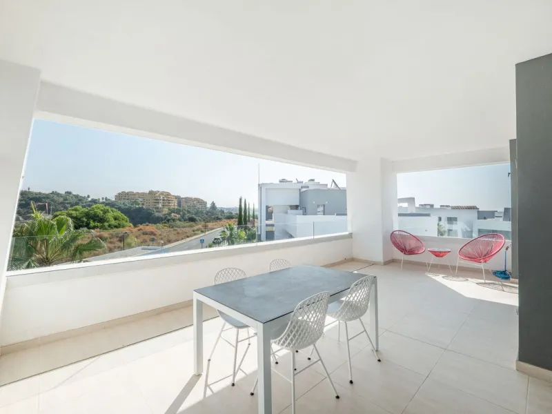 Modern apartment in a gated community with pools and gym