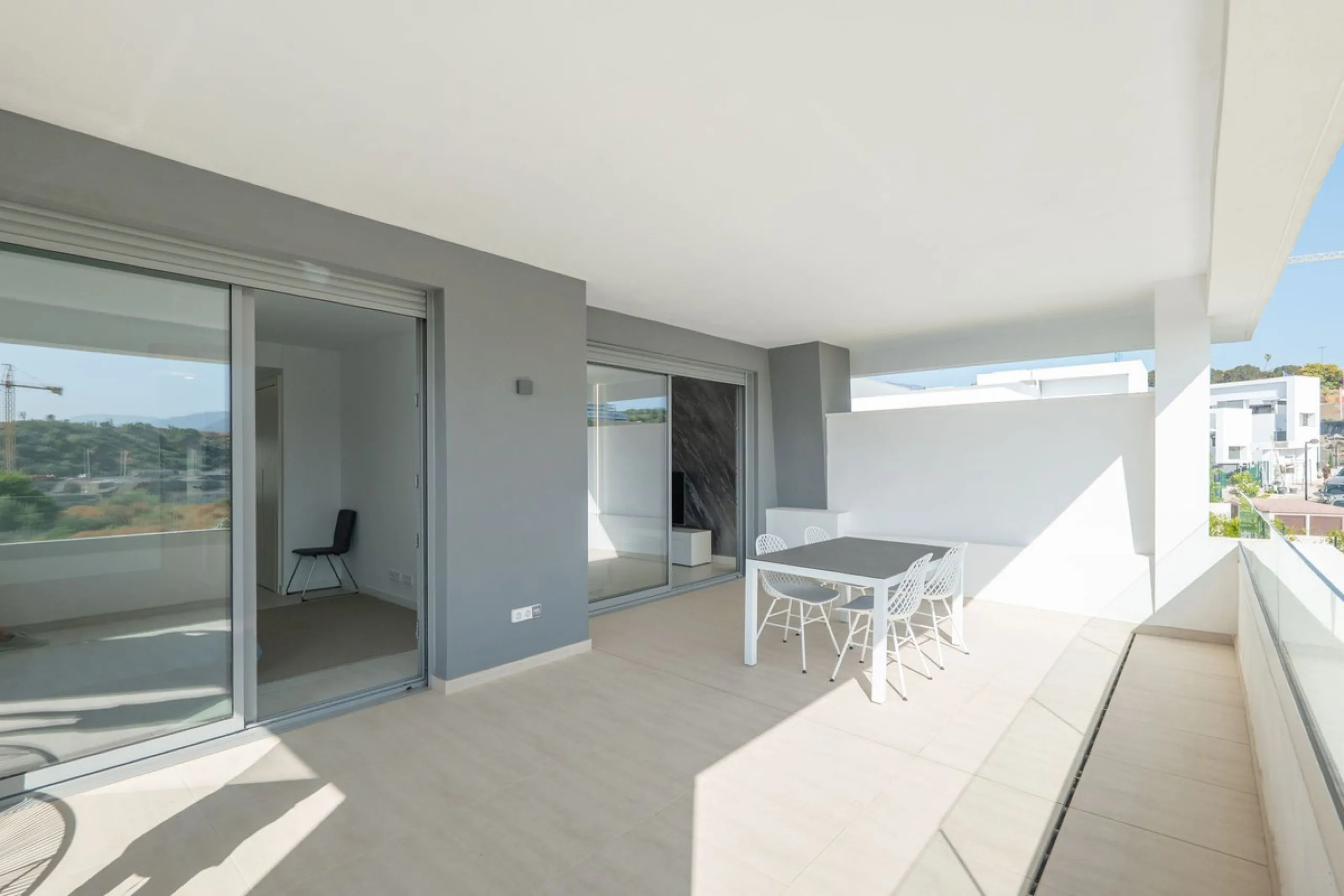 Modern apartment in a gated community with pools and gym