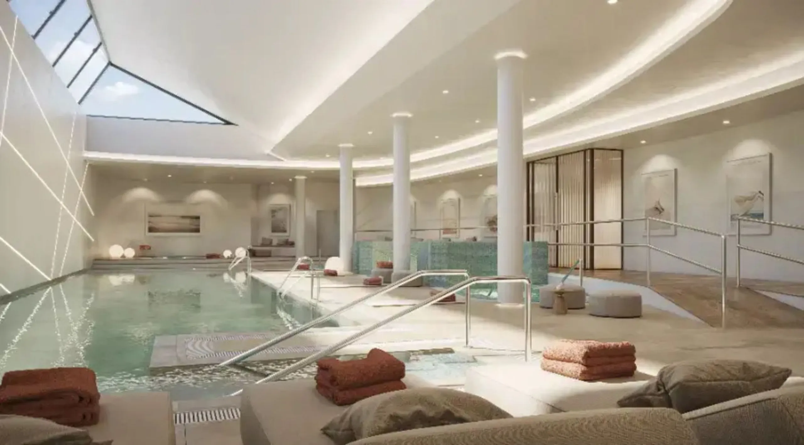 Modern apartment in a gated community with pools and gym