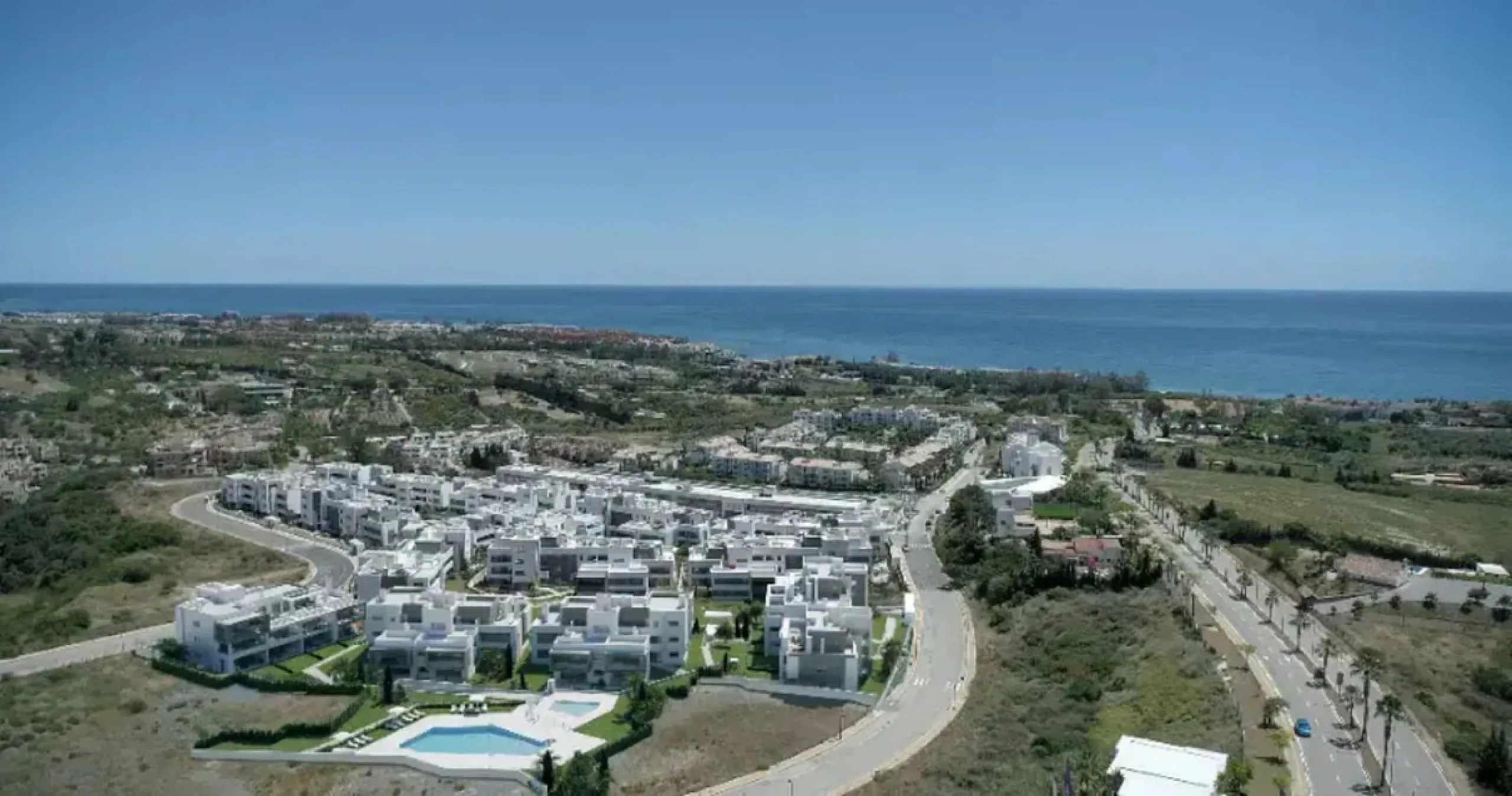 Modern apartment in a gated community with pools and gym
