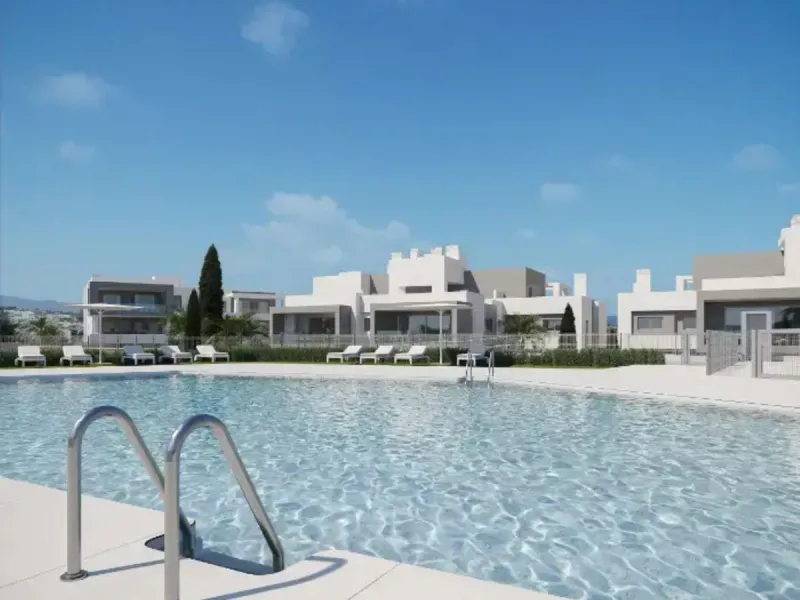 Modern apartment in a gated community with pools and gym