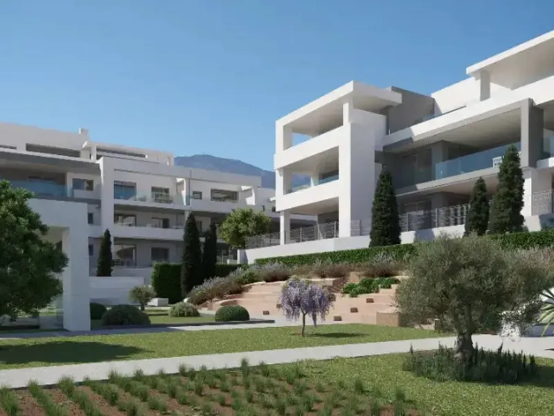 Modern apartment in a gated community with pools and gym