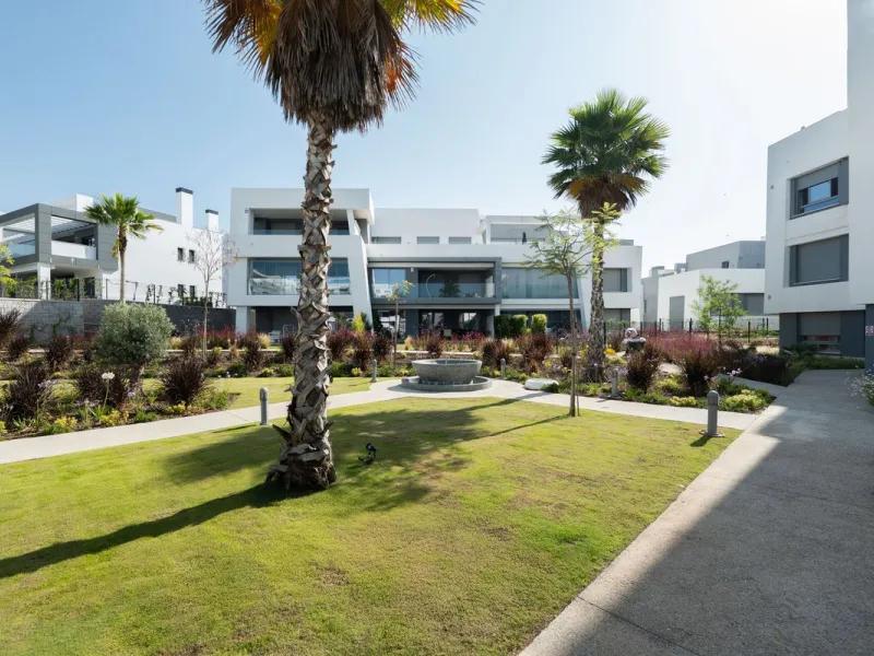 Modern apartment in a gated community with pools and gym