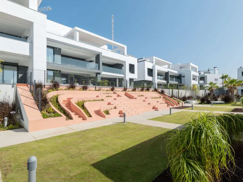 Modern apartment in a gated community with pools and gym