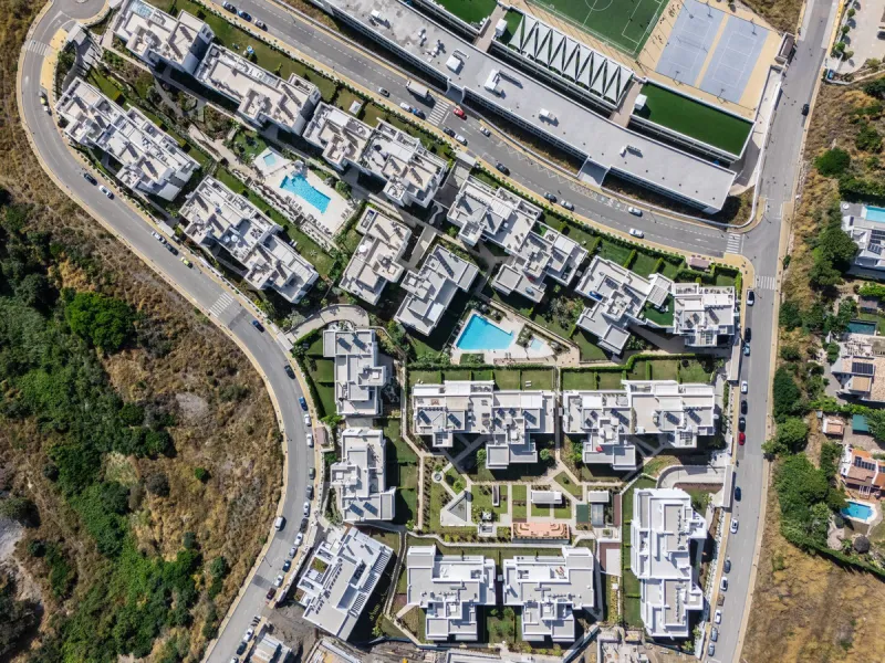 Modern apartment in a gated community with pools and gym