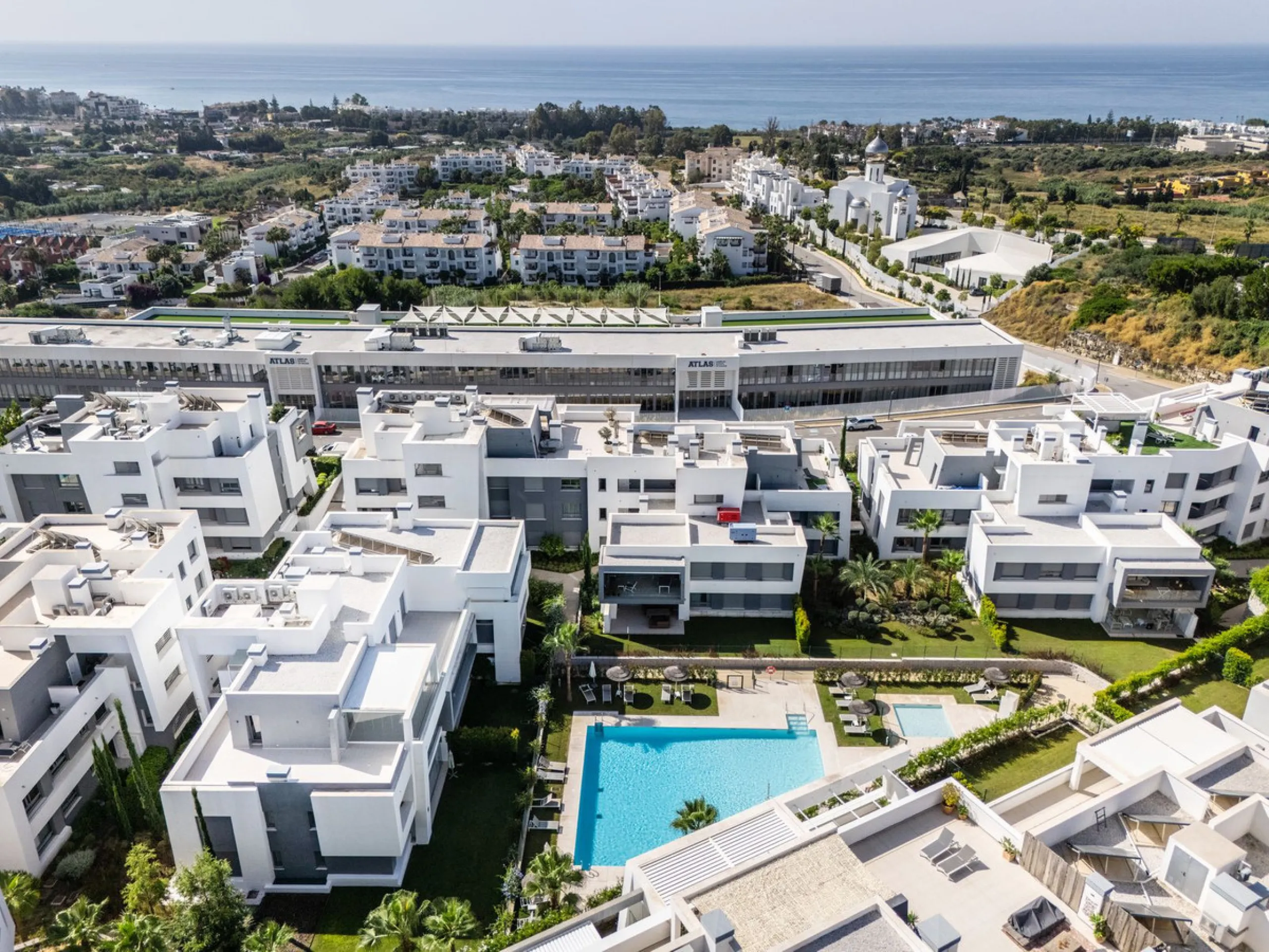 Modern apartment in a gated community with pools and gym