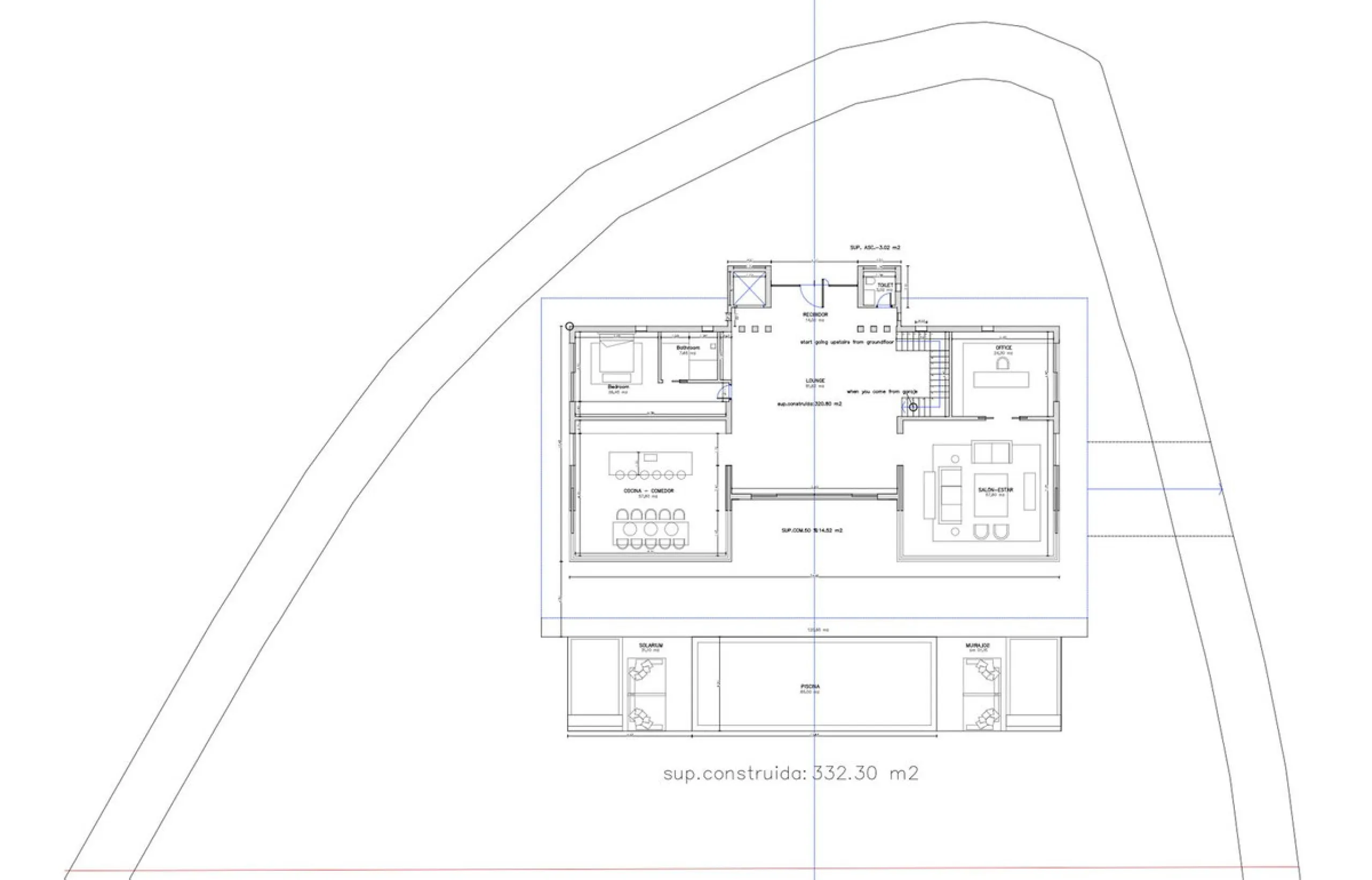 In the exclusive Las Chapas area, a unique opportunity arises: a plot of land exceeding 4,500 m² with a completed project.