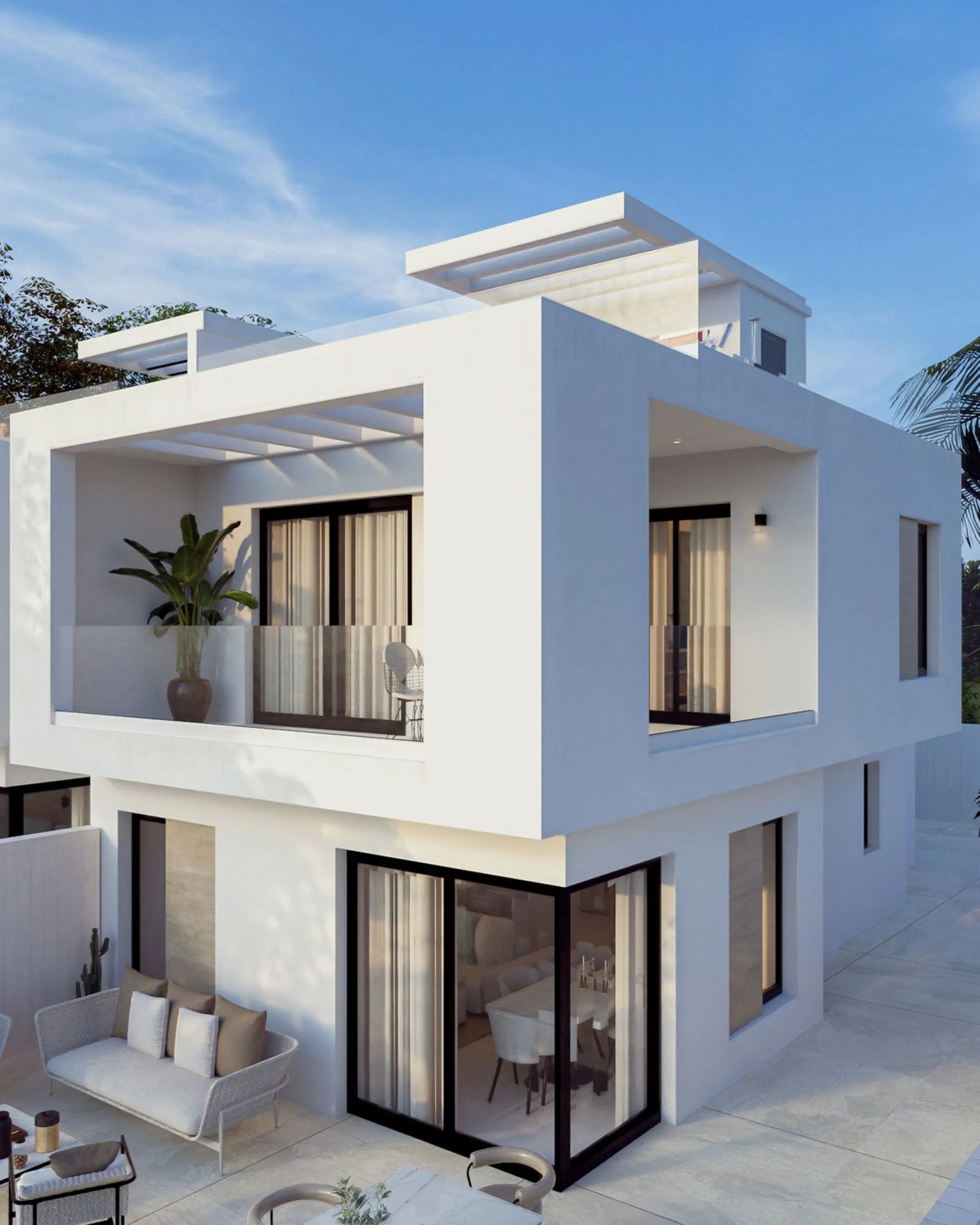 New Construction detached Villas, with private pool and Panoramic Sea Views