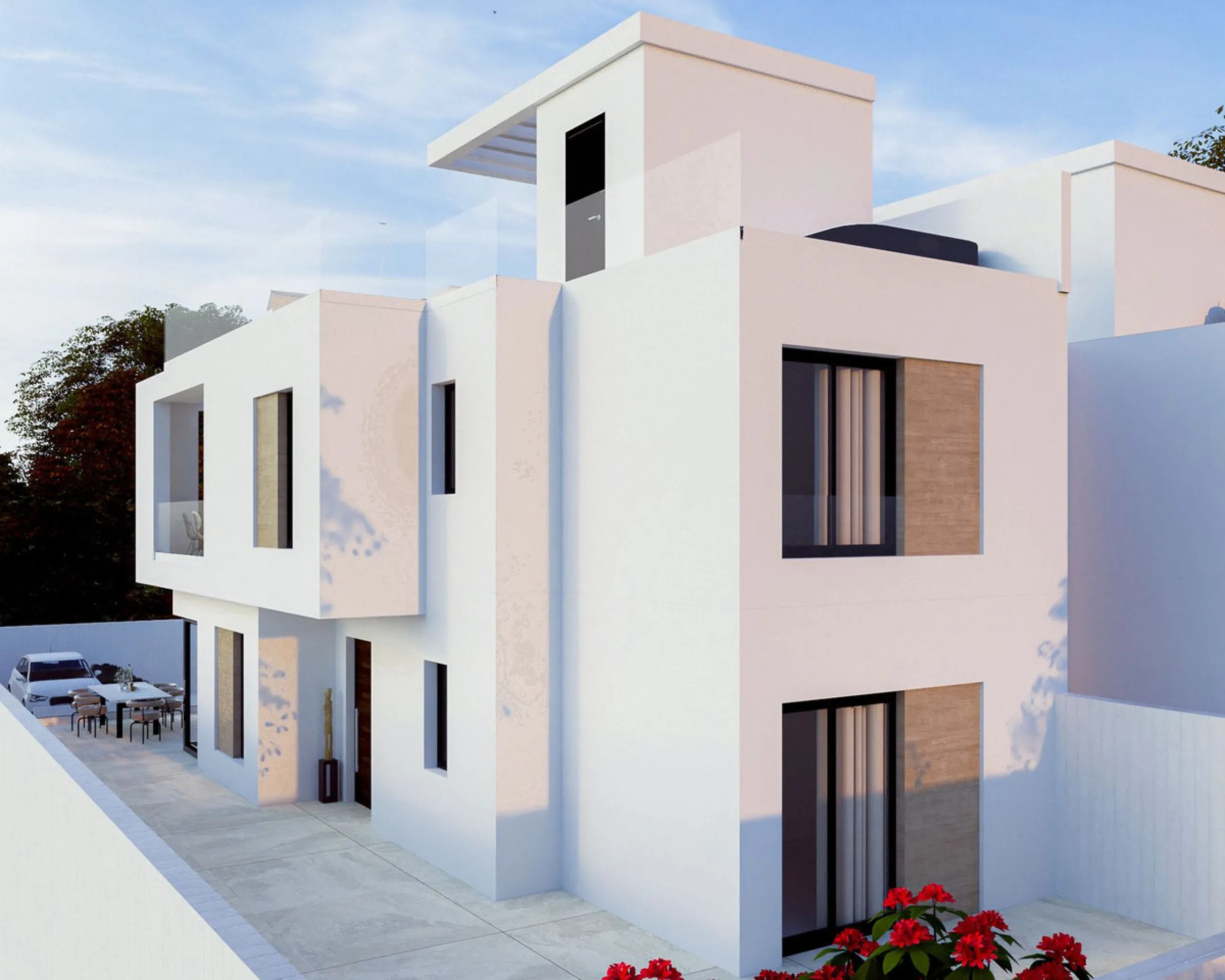 New Construction detached Villas, with private pool and Panoramic Sea Views