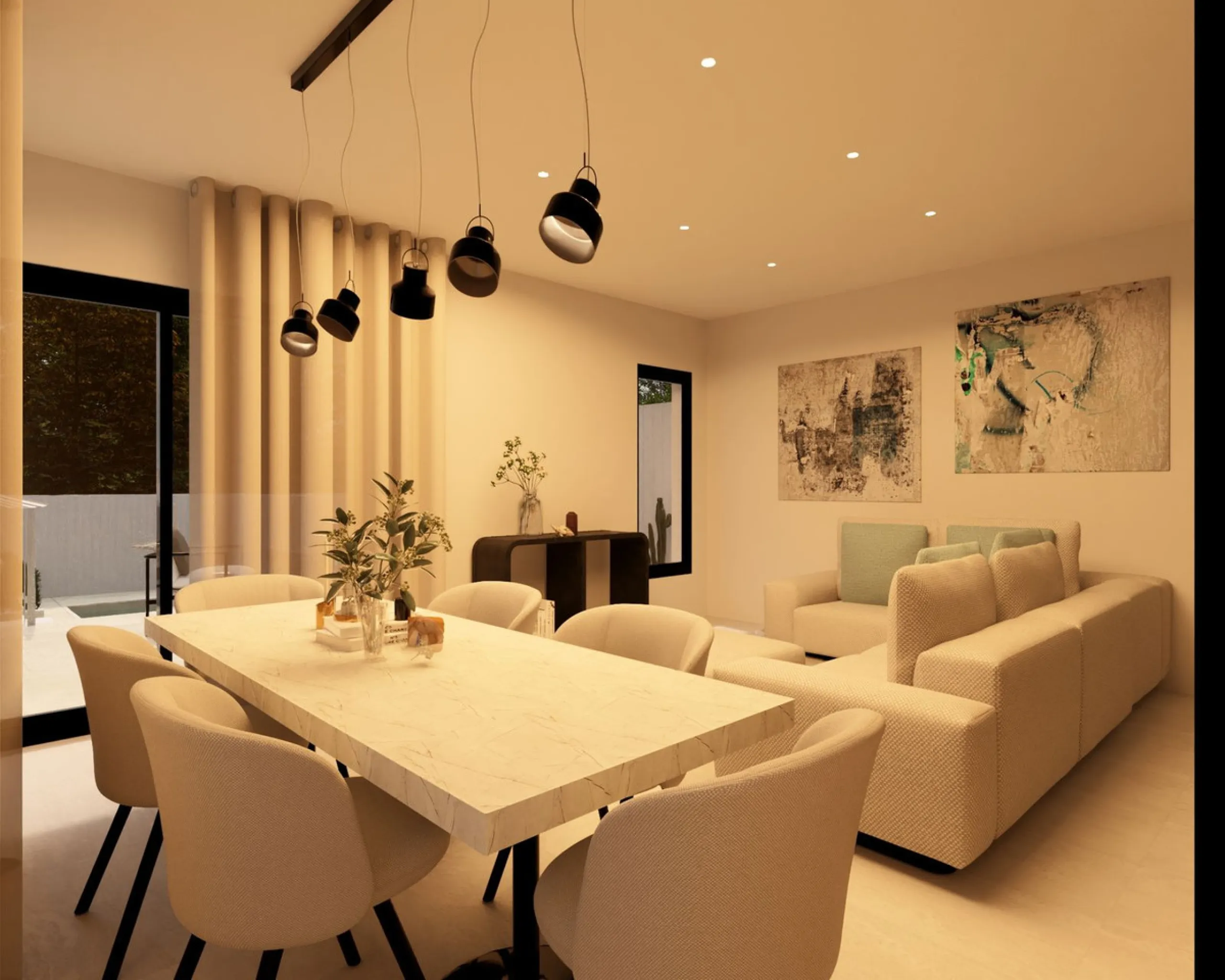 New Construction detached Villas, with private pool and Panoramic Sea Views