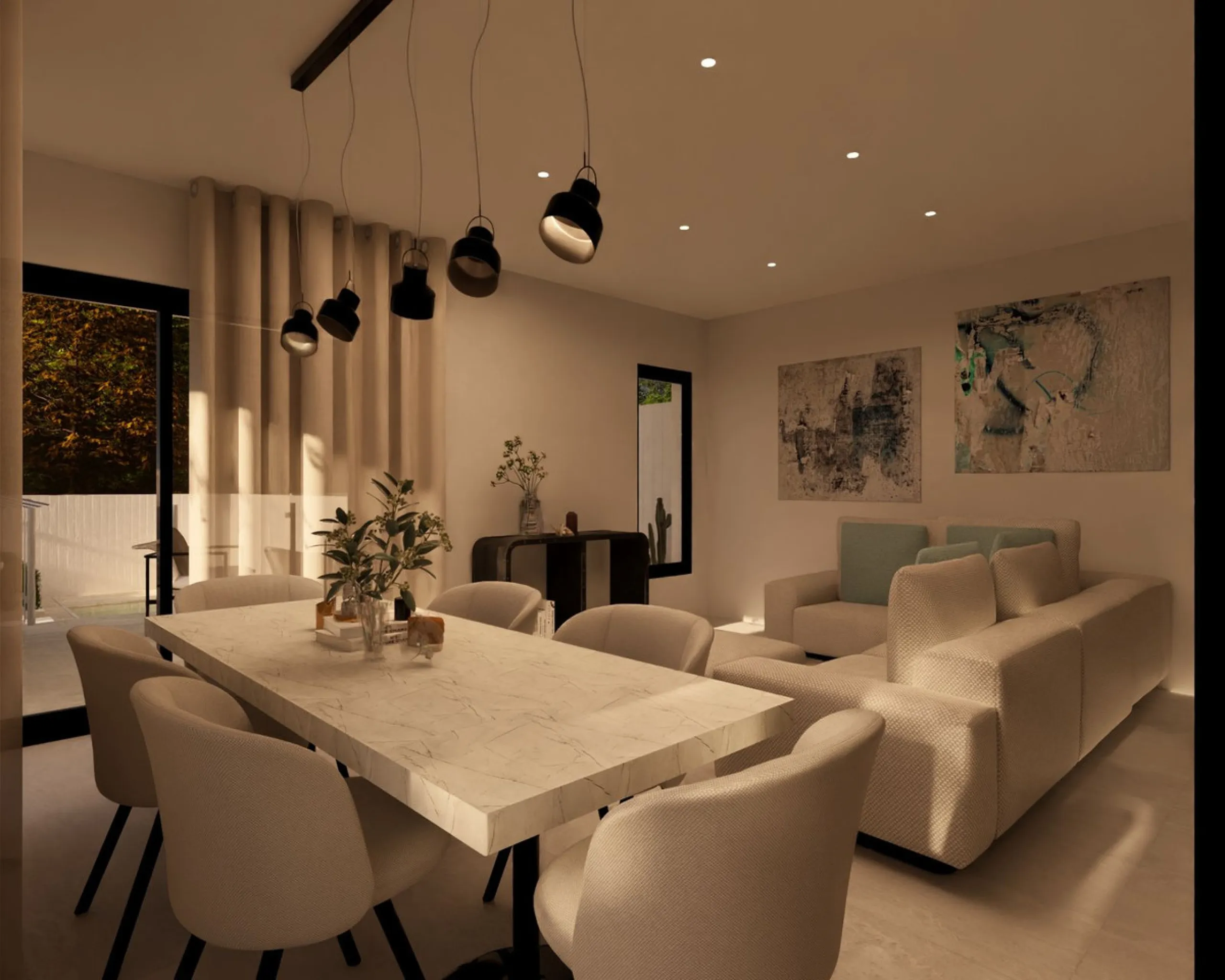 New Construction detached Villas, with private pool and Panoramic Sea Views