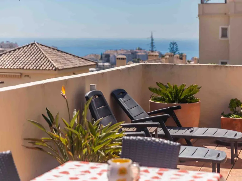 Apartment - Penthouse в продаже в Mijas, Málaga. В доме 3 спален и 2 ванных комнат. Площадь дома 106 м²