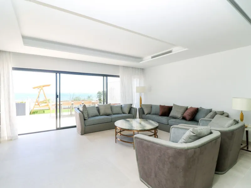 Luxury Beachfront Townhouse in Guadalobón, Estepona with Panoramic Views