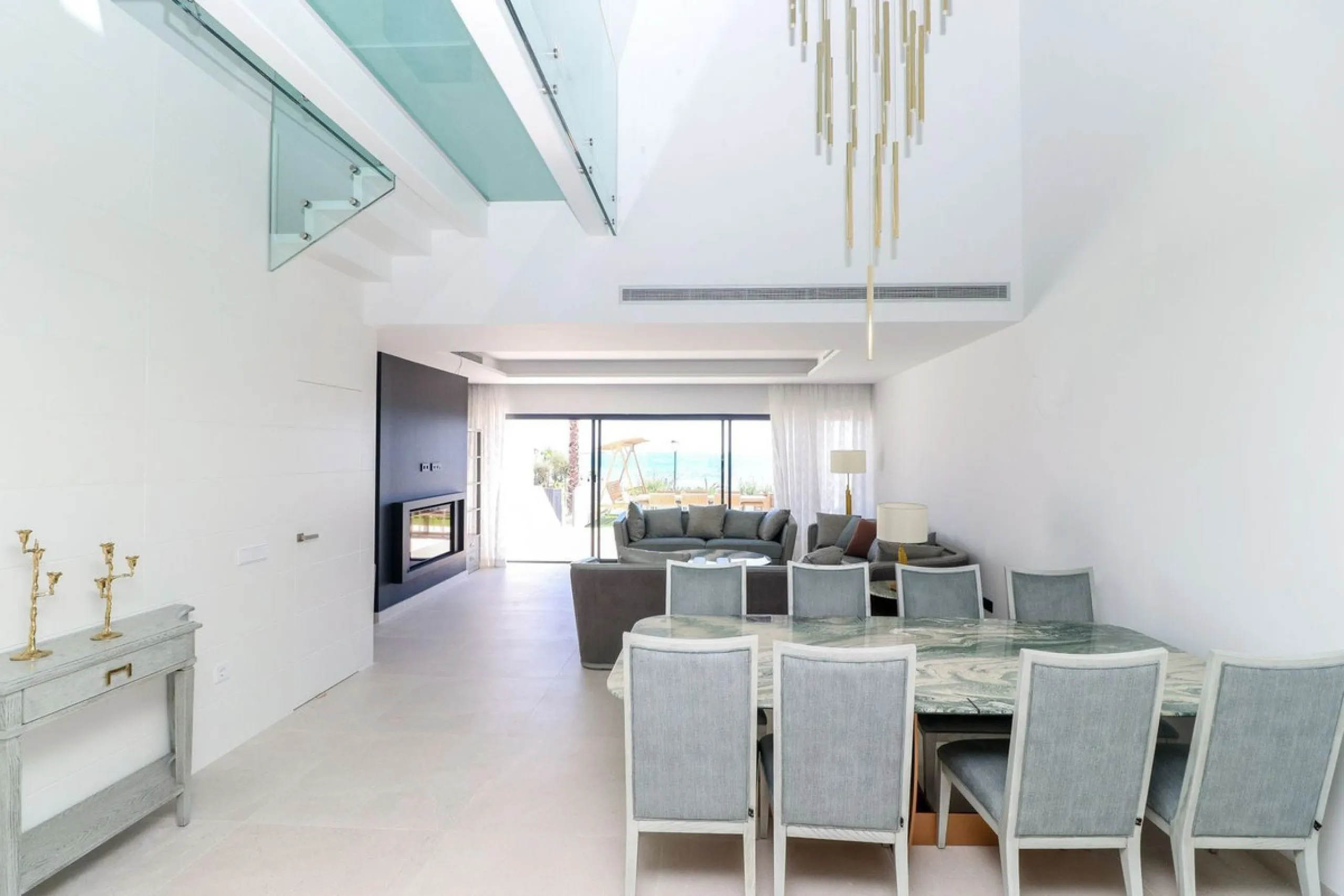 Luxury Beachfront Townhouse in Guadalobón, Estepona with Panoramic Views