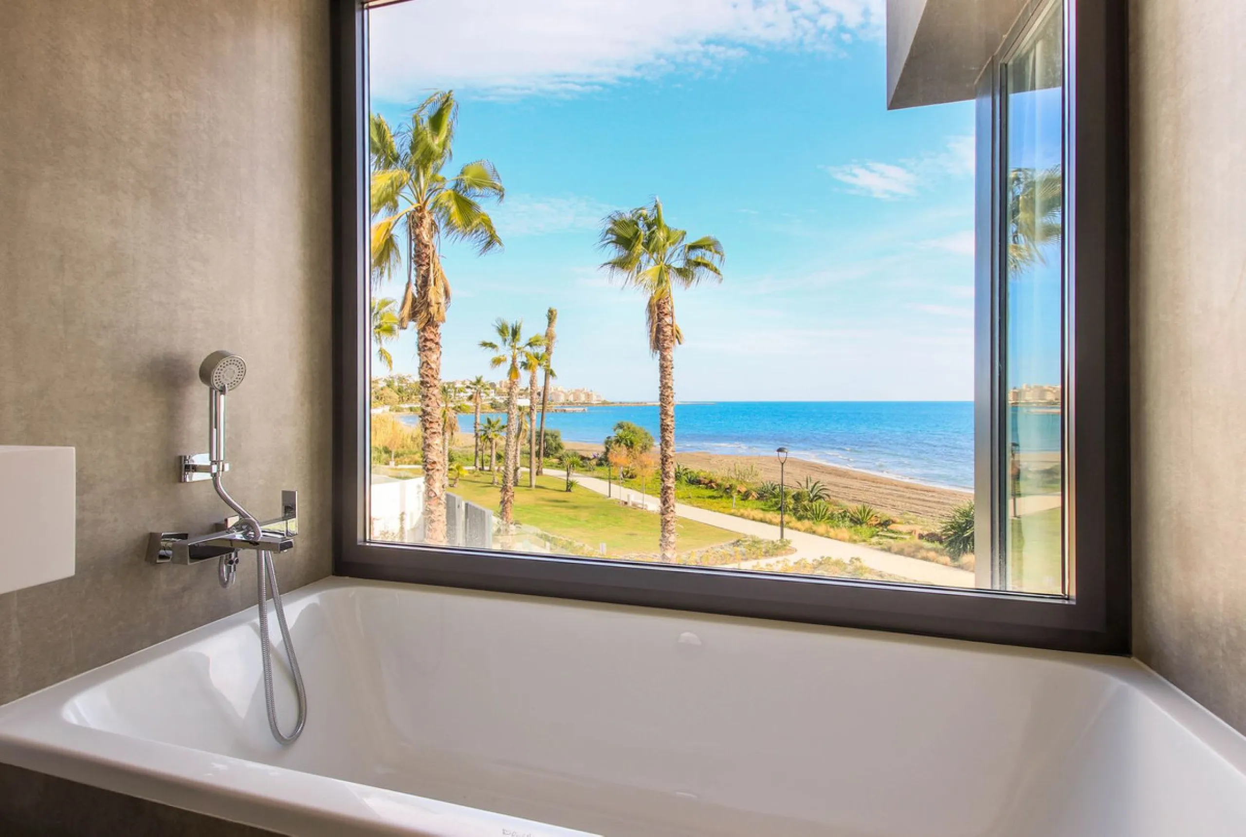 Luxury Beachfront Townhouse in Guadalobón, Estepona with Panoramic Views
