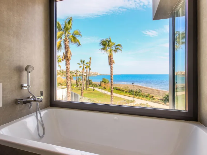 Luxury Beachfront Townhouse in Guadalobón, Estepona with Panoramic Views