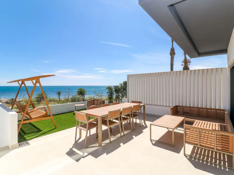 Luxury Beachfront Townhouse in Guadalobón, Estepona with Panoramic Views
