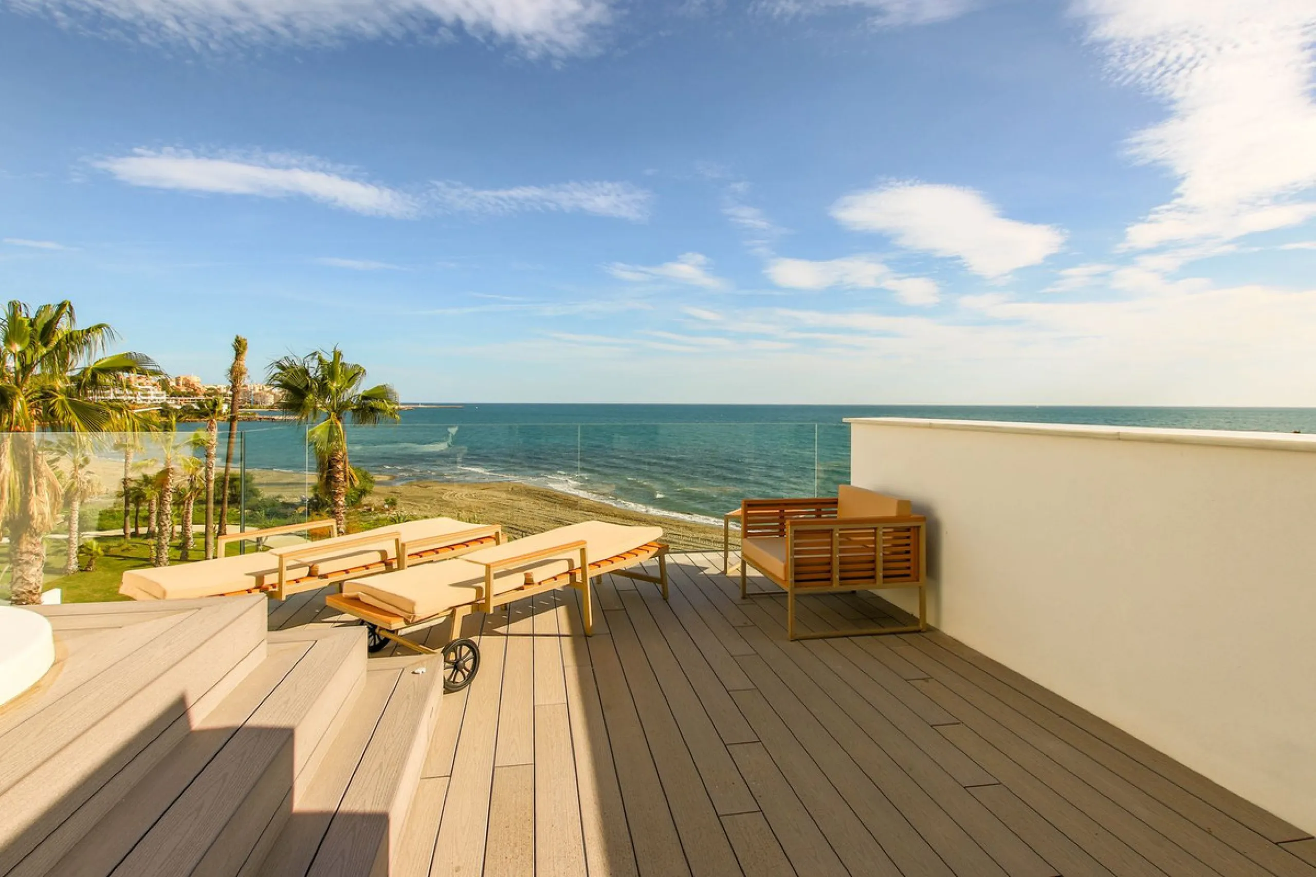 Luxury Beachfront Townhouse in Guadalobón, Estepona with Panoramic Views