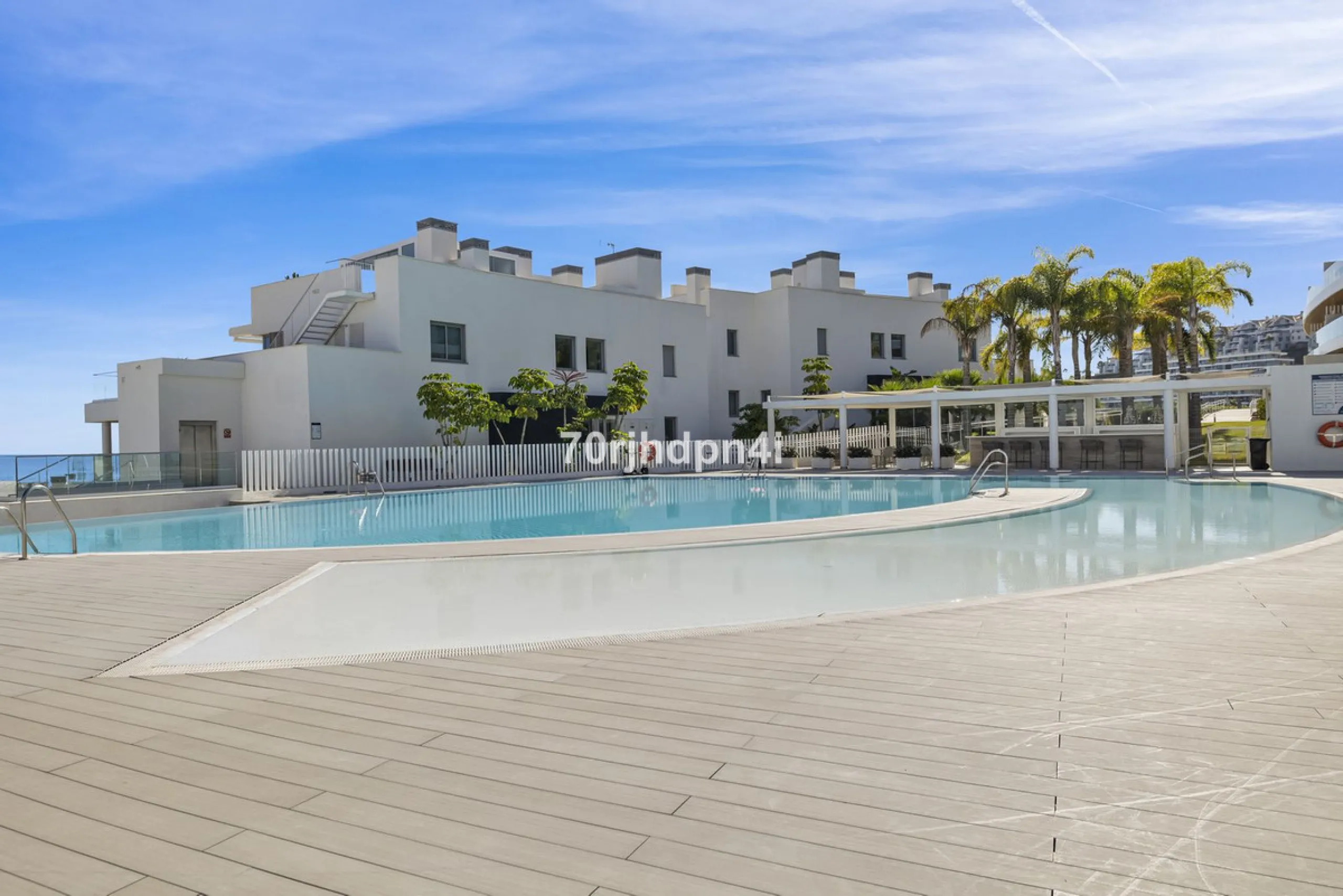 Modern first-floor apartment in ONE Residences, Calanova Golf, offering panoramic sea and golf views. South-facing with a spacious 40 m² terrace.