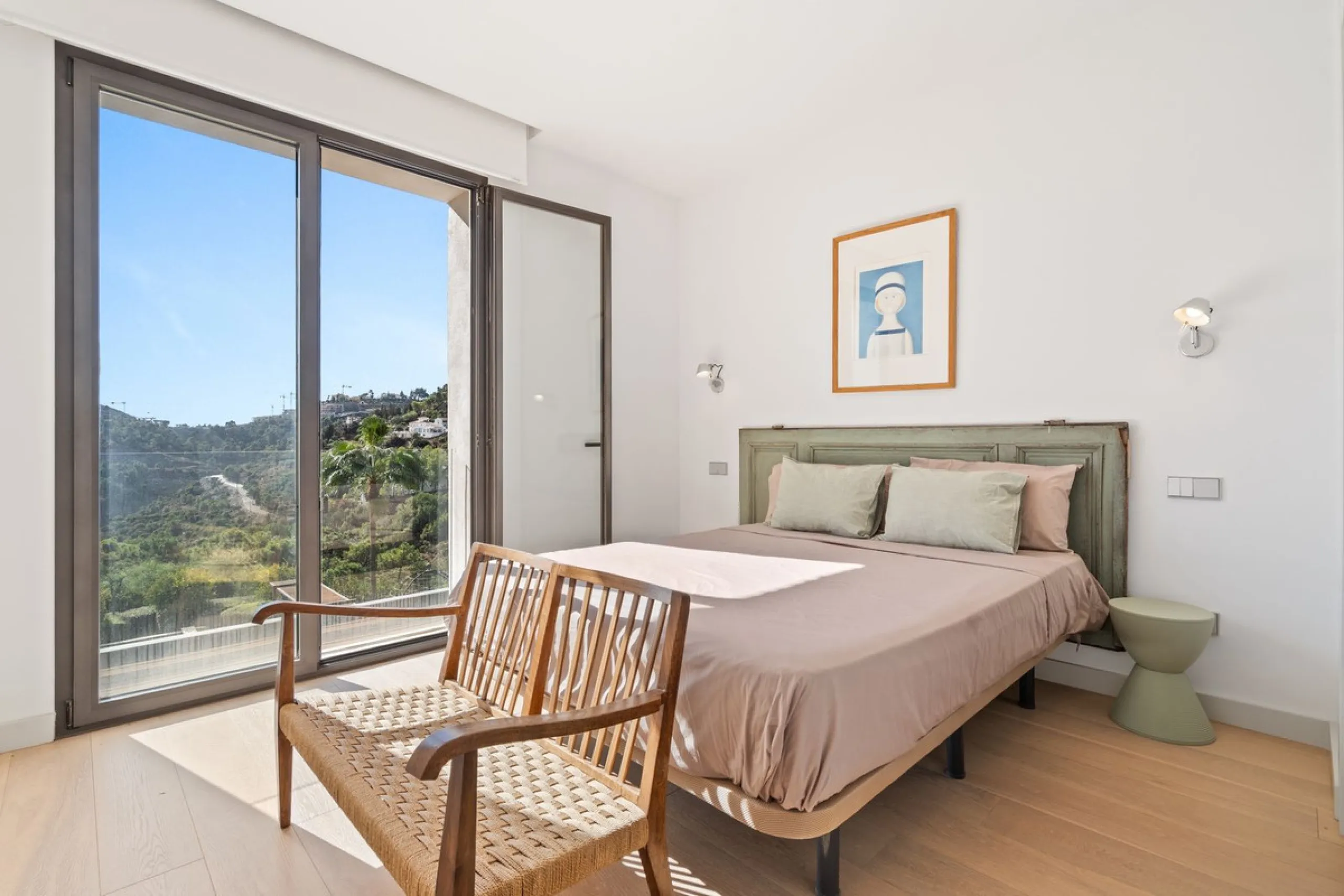 Modern Mediterranean villa in El Madroñal, a contemporary hillside retreat with breathtaking mountain and sea views.
