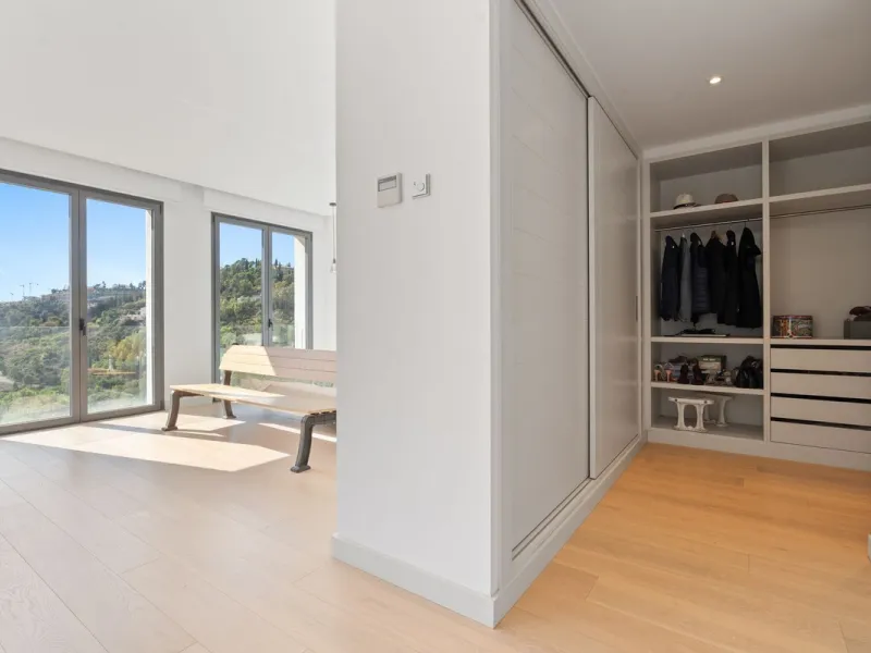Modern Mediterranean villa in El Madroñal, a contemporary hillside retreat with breathtaking mountain and sea views.