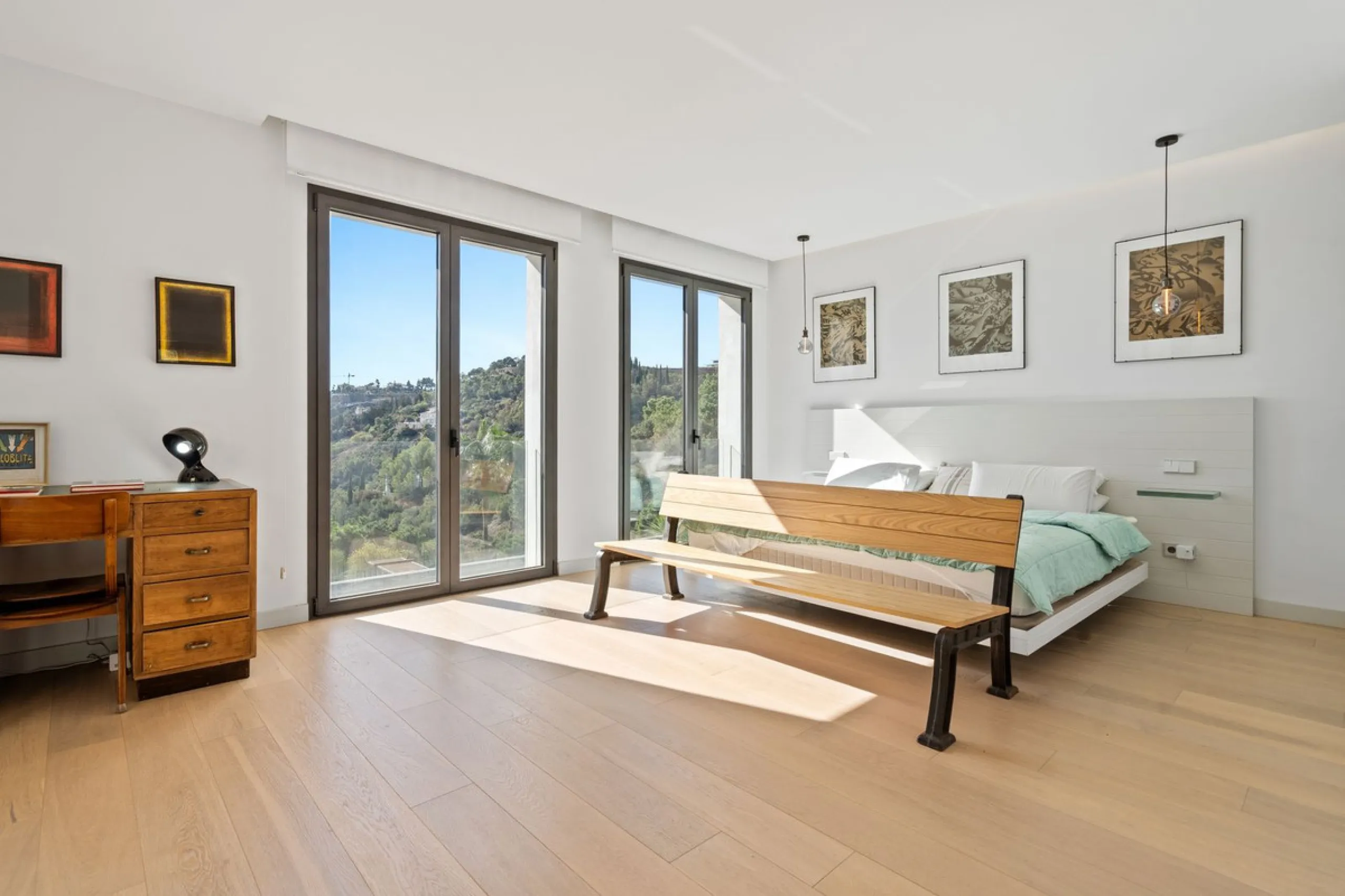 Modern Mediterranean villa in El Madroñal, a contemporary hillside retreat with breathtaking mountain and sea views.