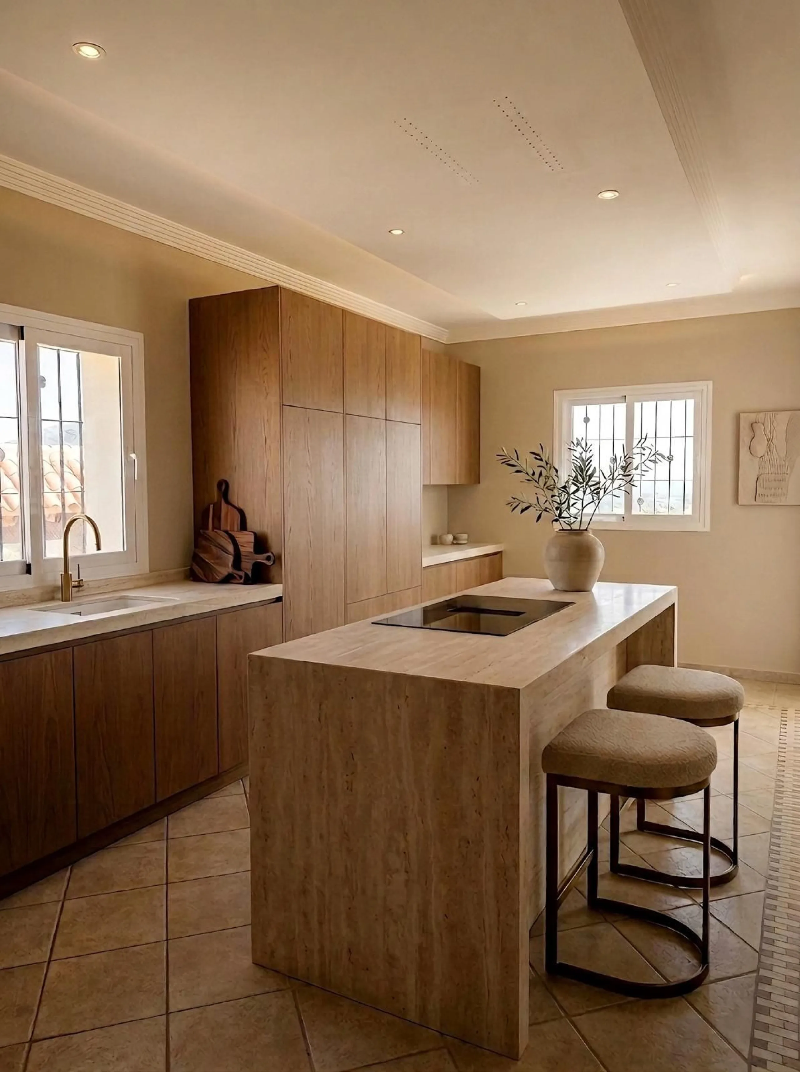 This stunning villa, accompanied by three adjoining buildable plots, presents an exceptional investment opportunity. Boasting six bedrooms and five bathrooms, this property offers abundant space and comfort. Revel in panoramic views of the sea and mountai