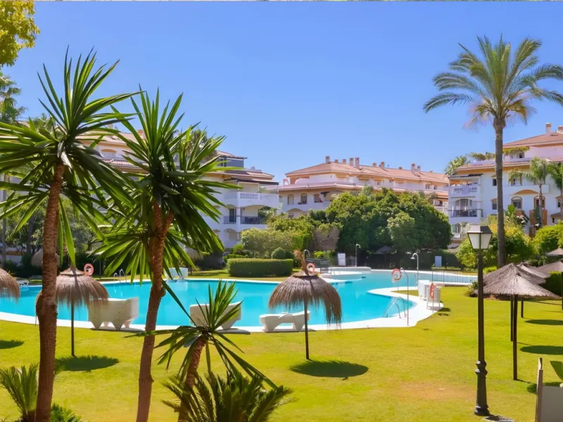 New to the market, ready to move into 2 bed / 2 bath west facing middle floor apartment in La Dama de Noche