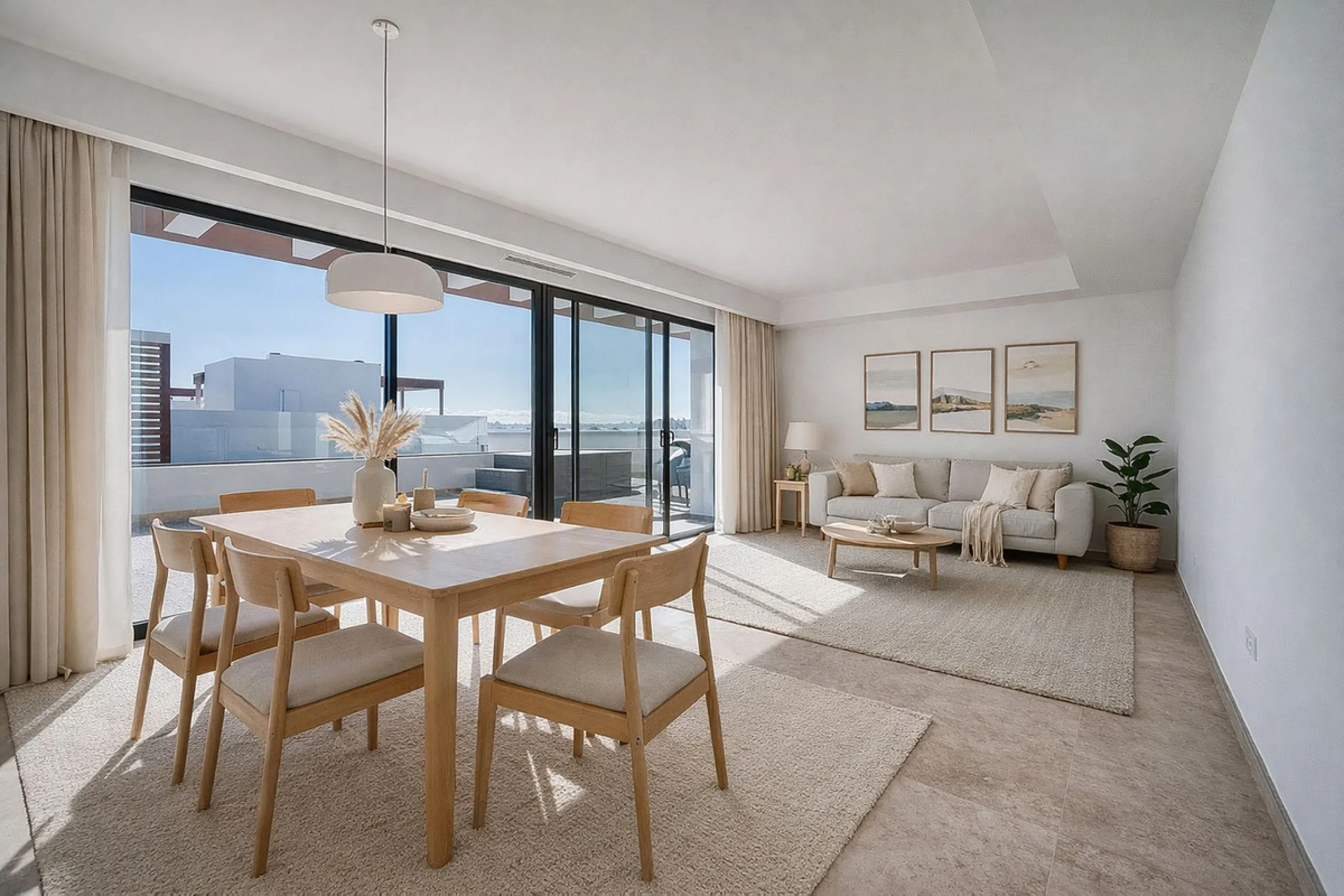 This brand-new, unfurnished resale penthouse offers refined contemporary living in a prime location on the New Golden Mile, just 10 minutes from both Estepona and Marbella.