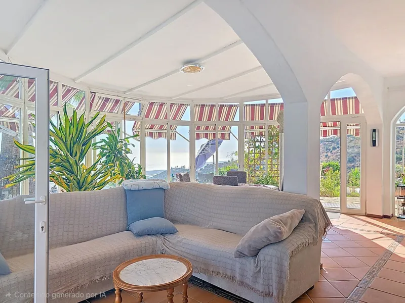 House - Detached Villa в продаже в Arenas, Málaga. В доме 3 спален и 2 ванных комнат. Площадь дома 235 м². Площадь участка 9500 м²