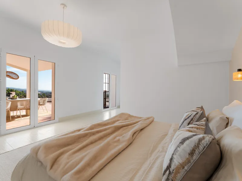 Villa in El Madroñal for sale, offering refined living within the exclusive gated community of El Madroñal 2 in Benahavís, Málaga. This six-bedroom villa with five ensuite bathrooms combines traditional Andalusian features with contemporary design. Built 