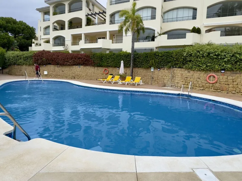 This beautiful and luxurious 2-bedroom, 2-bathroom timeless and elegant property is located in the privileged beachside area of Elviria, within the prestigious urbanization of Hacienda Playa.