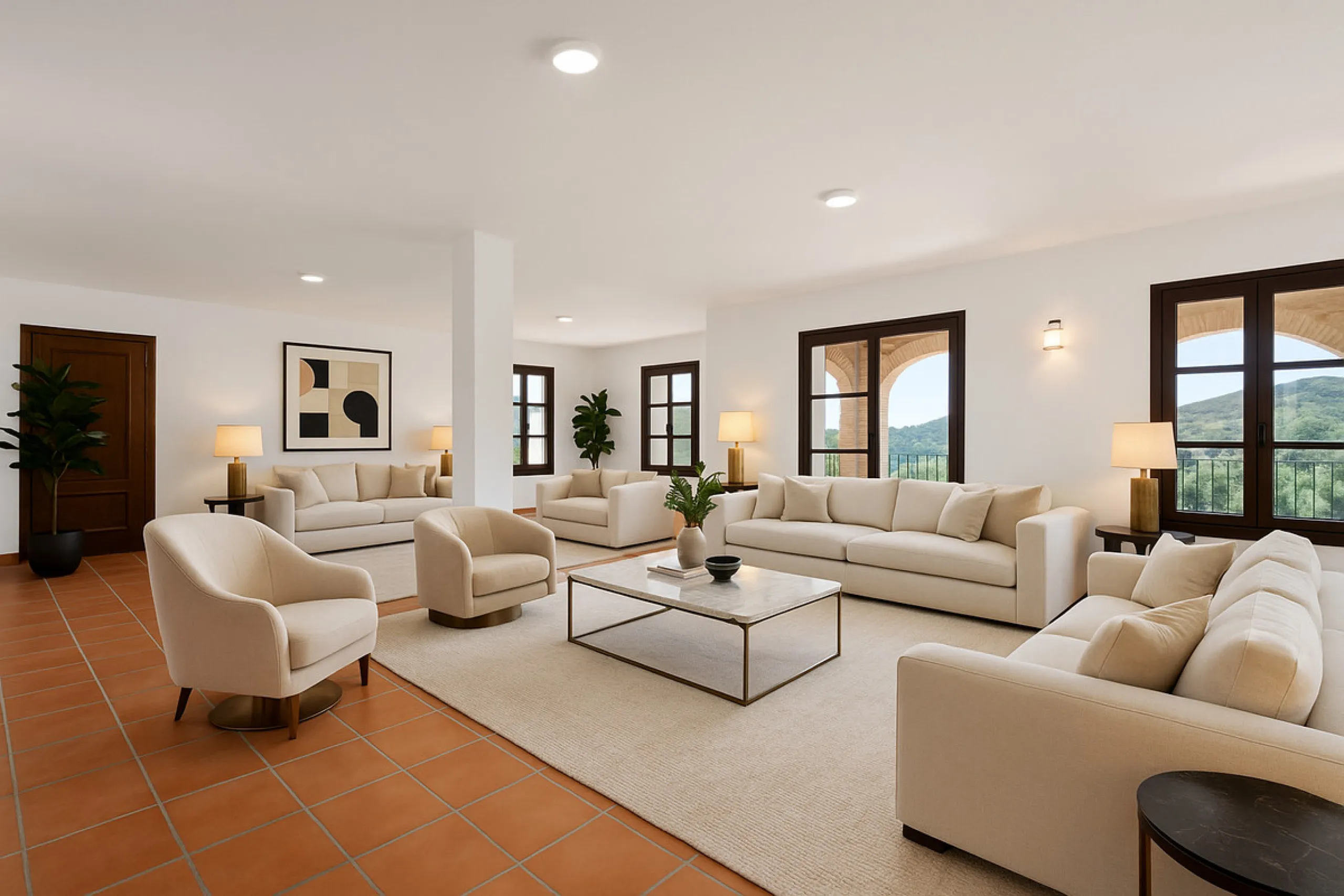 Impressive villa in the hills of Casares with space, privacy and incredible views.