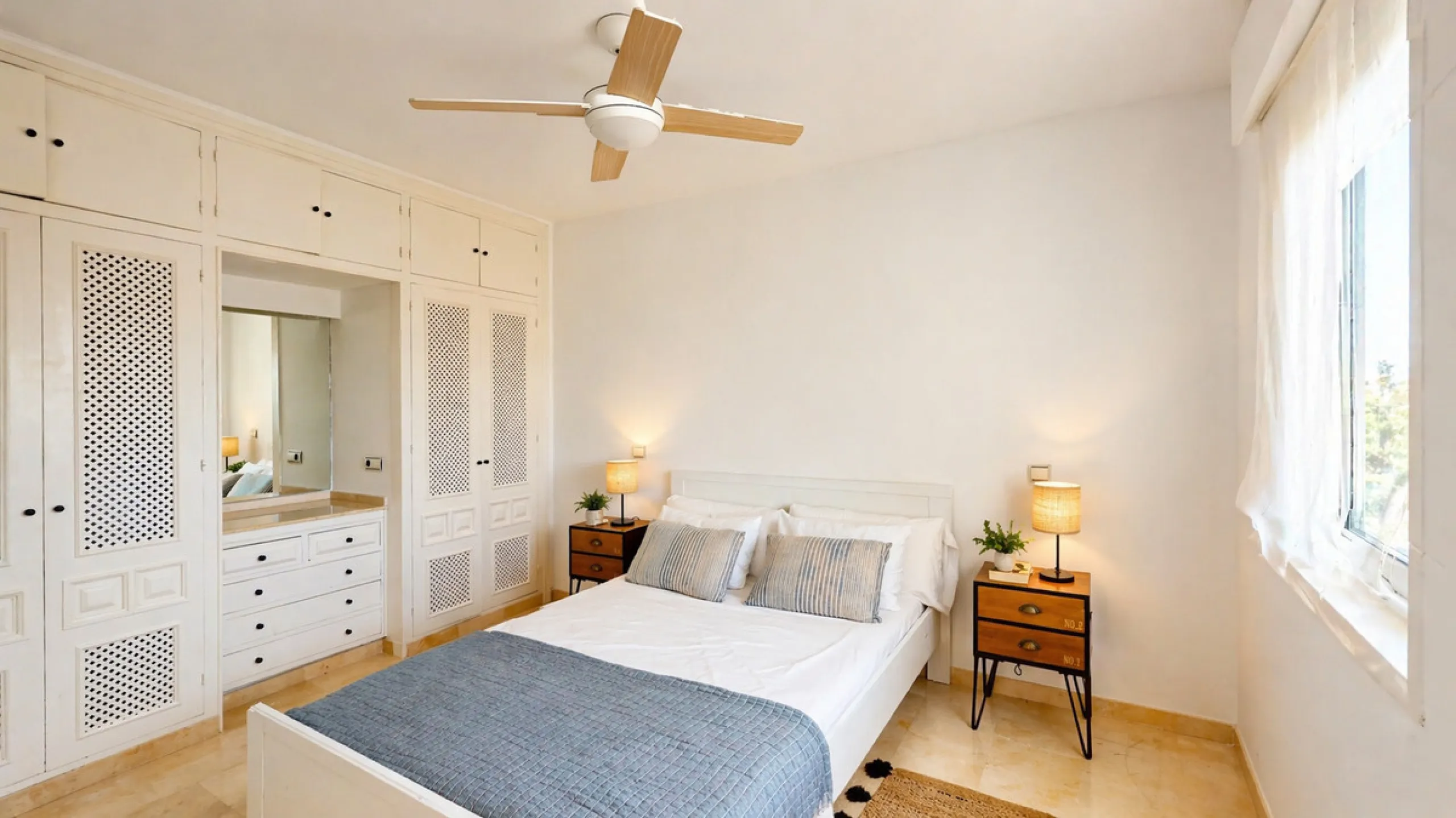 Beautiful apartment located in the sought-after area of Atalaya, Estepona—ideal as a permanent residence or a smart investment opportunity. The property features 2 spacious bedrooms, 1 bathroom, and 1 en-suite bathroom, with an east-facing orientation tha