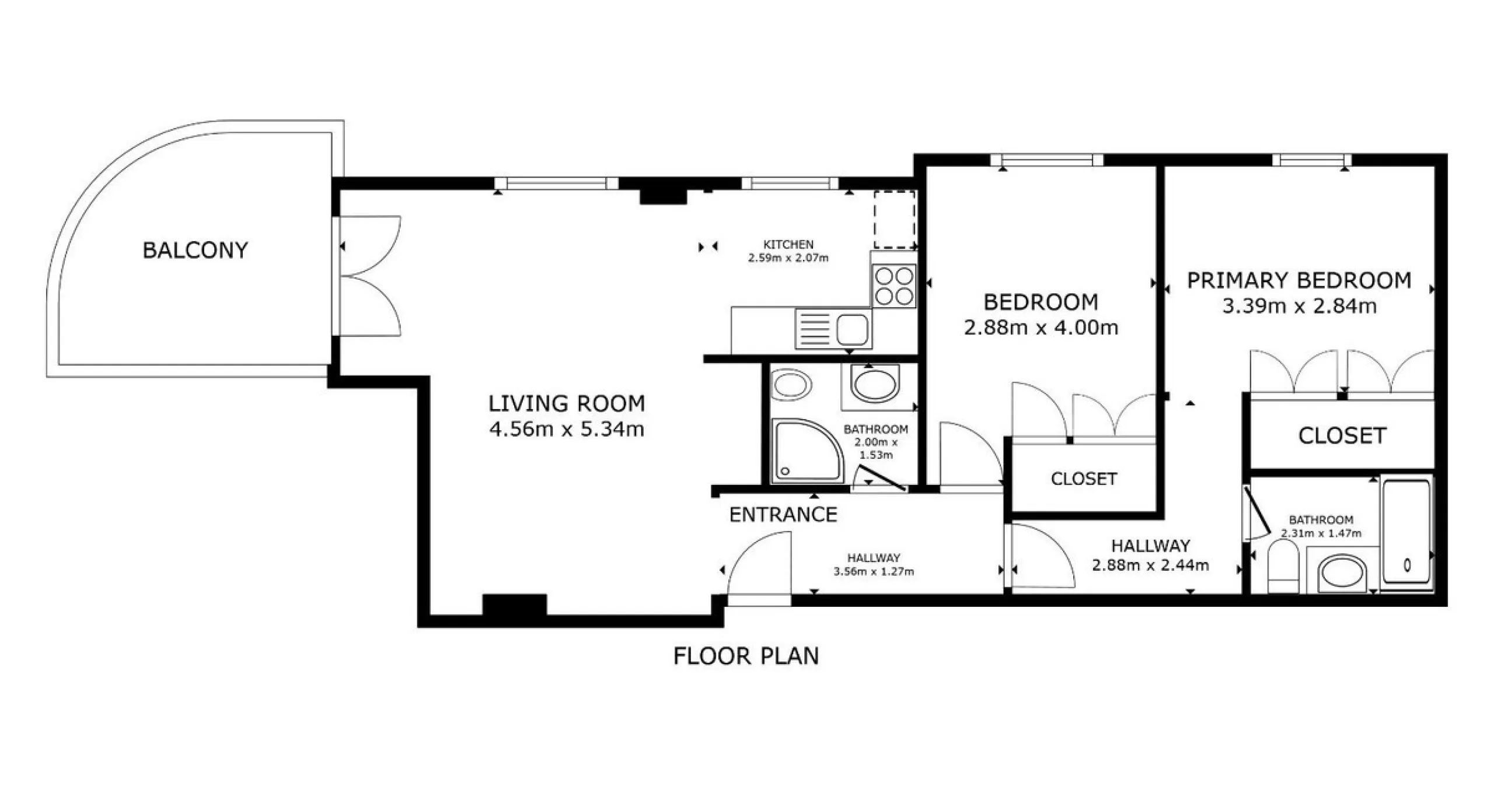 This stunning and luxurious new-build apartment boasts nearly 90 m² of living space.