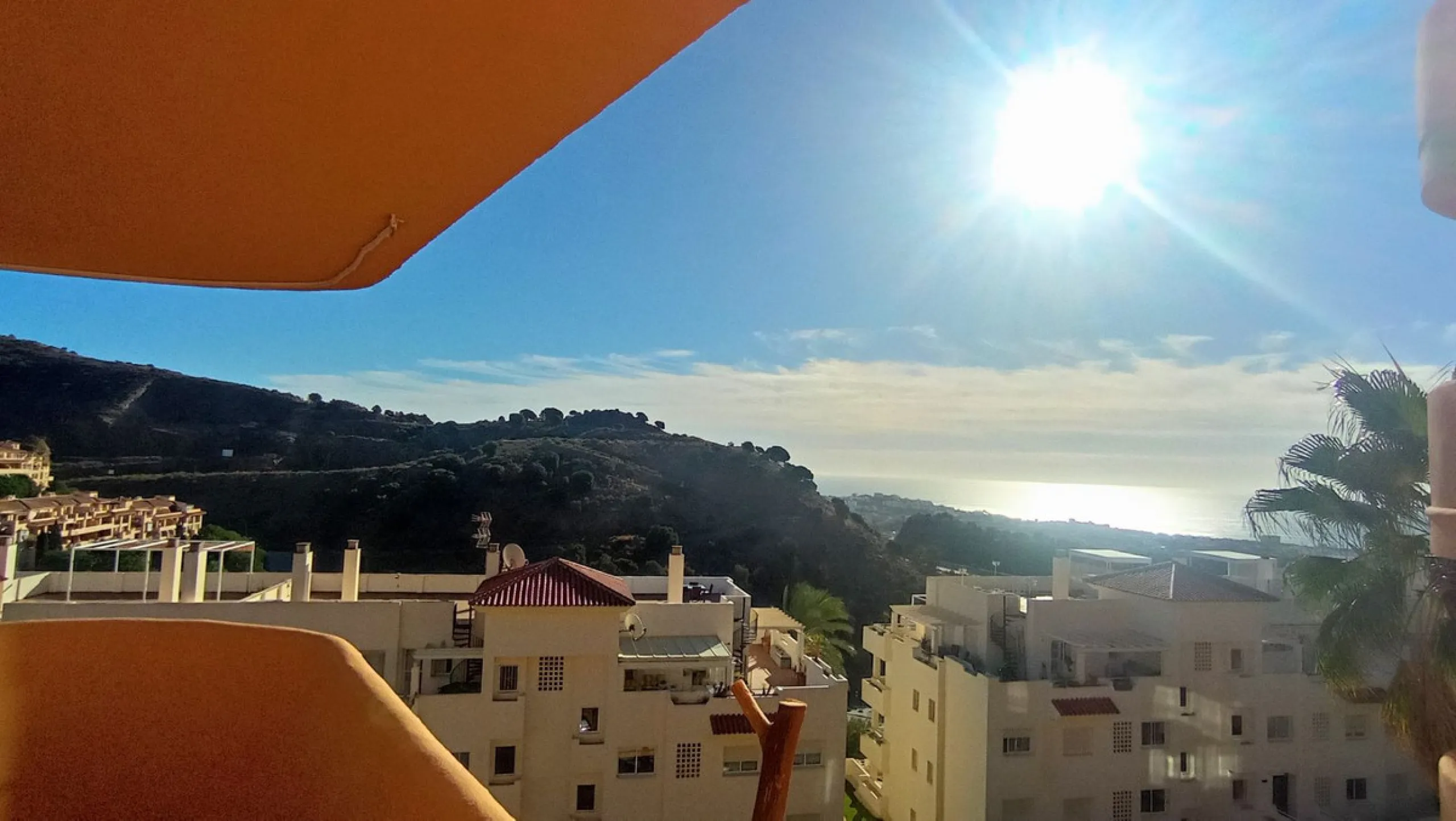 Stunning terraces with sea and mountain views. Over 60 square meters of covered and uncovered terraces. Immaculate two-story penthouse. Built-in interior staircase provides access to the upper level. The ground floor comprises two bedrooms and two full ba