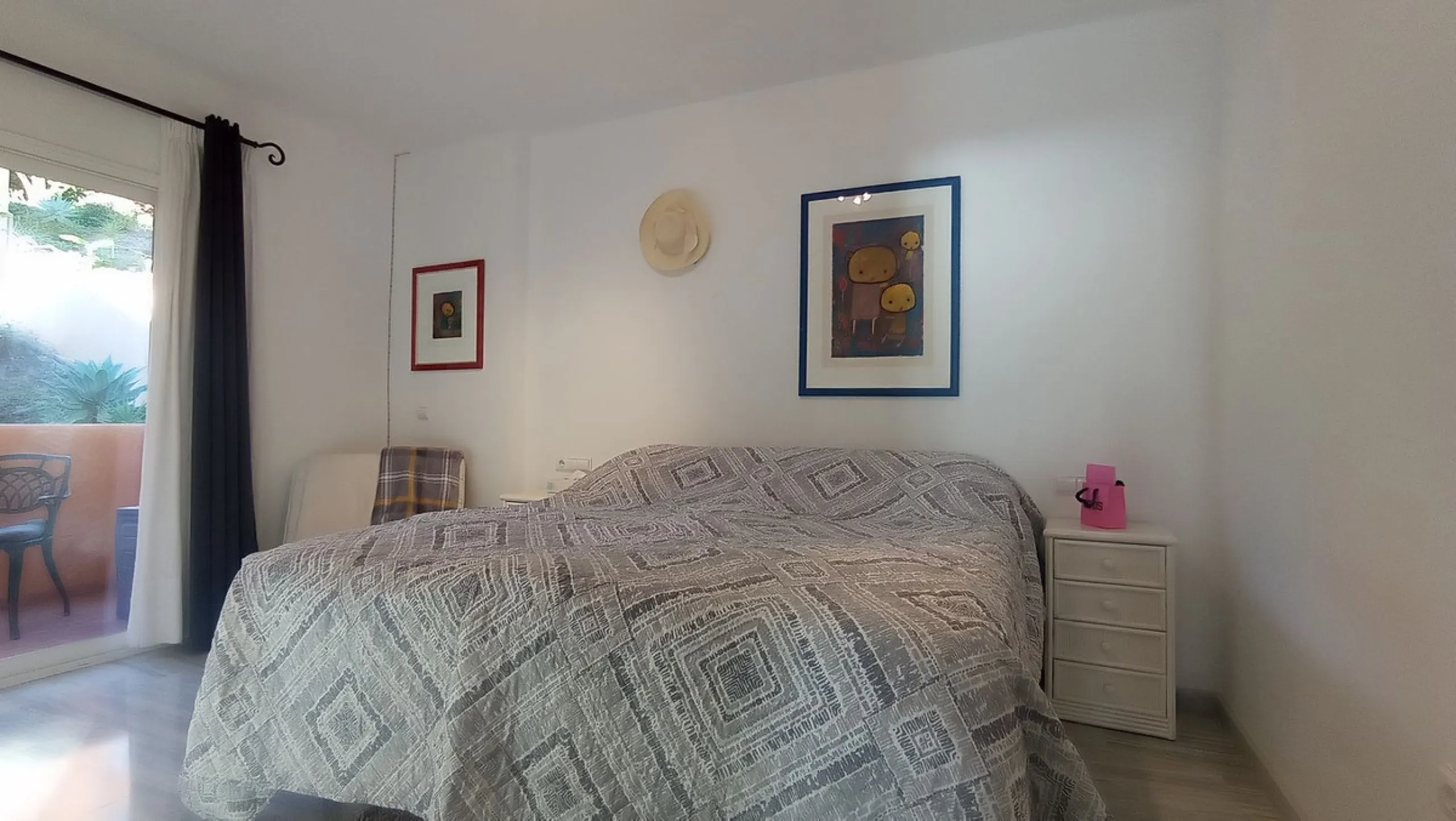 Stunning terraces with sea and mountain views. Over 60 square meters of covered and uncovered terraces. Immaculate two-story penthouse. Built-in interior staircase provides access to the upper level. The ground floor comprises two bedrooms and two full ba
