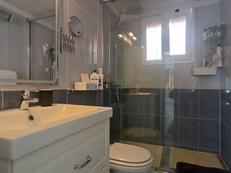 Stunning terraces with sea and mountain views. Over 60 square meters of covered and uncovered terraces. Immaculate two-story penthouse. Built-in interior staircase provides access to the upper level. The ground floor comprises two bedrooms and two full ba