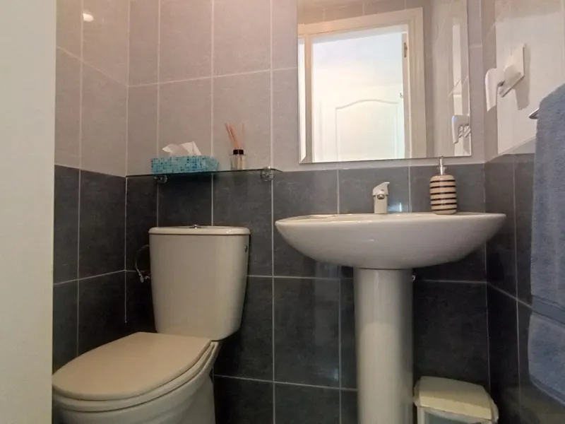 Stunning terraces with sea and mountain views. Over 60 square meters of covered and uncovered terraces. Immaculate two-story penthouse. Built-in interior staircase provides access to the upper level. The ground floor comprises two bedrooms and two full ba