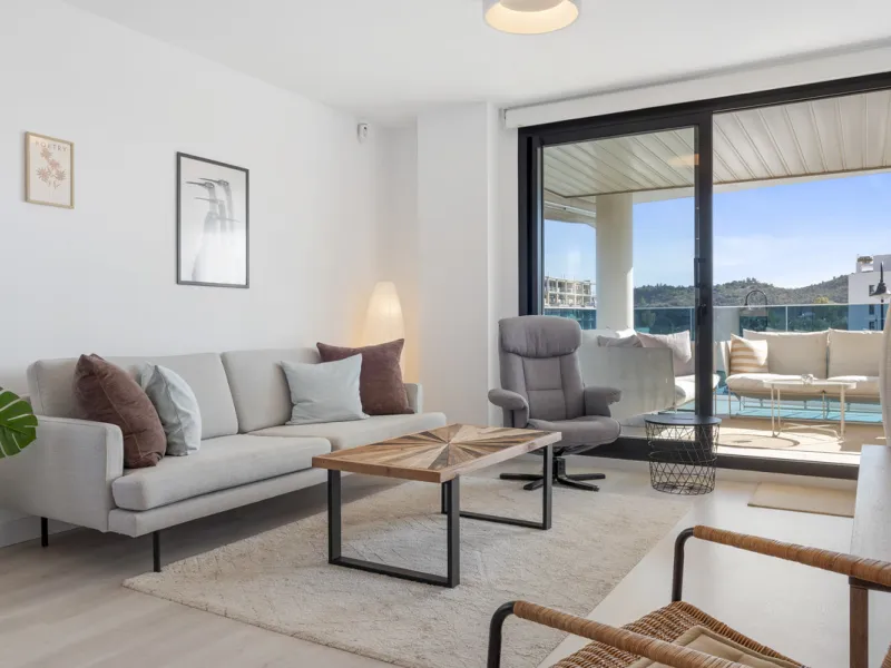 Apartment - Middle Floor Apartment в продаже в Mijas, Málaga. В доме 2 спален и 2 ванных комнат. Площадь дома 115 м²