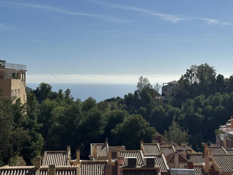 Bright and cheerful all year round, this apartment is located in the upper part of Cerrado de Calderón, one of the quietest and best-connected residential areas of Málaga. Its south orientation allows you to enjoy the sun in winter and, thanks to the wood