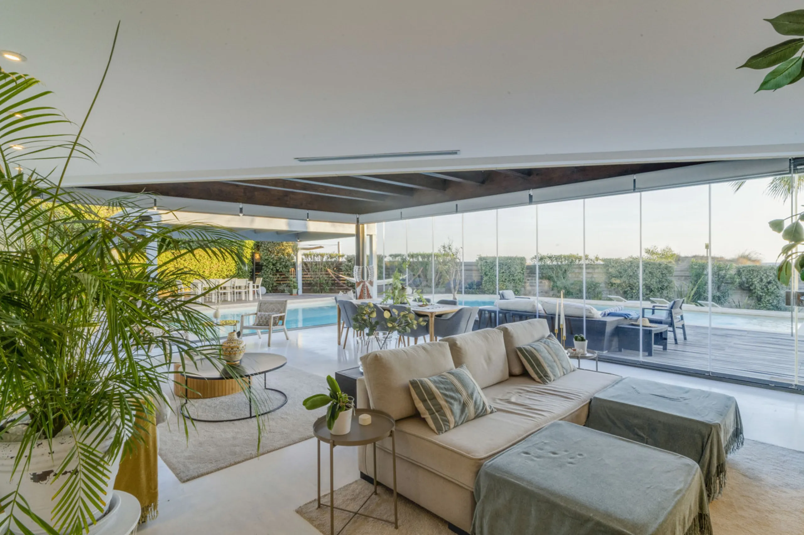 In one of the most sought-after locations along Marbella's coastline, this spectacular contemporary villa rises literally on the sand, offering a truly unique and unrivalled beachfront living experience.