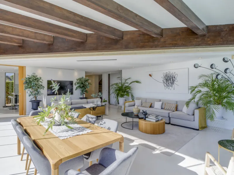 In one of the most sought-after locations along Marbella's coastline, this spectacular contemporary villa rises literally on the sand, offering a truly unique and unrivalled beachfront living experience.