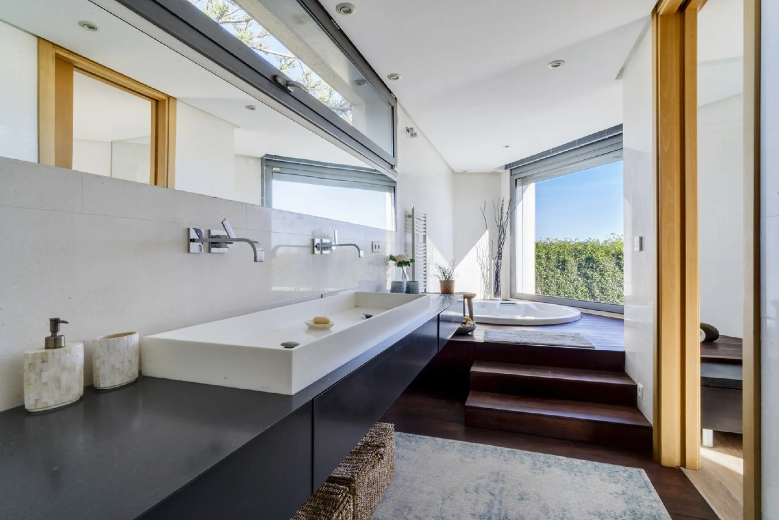 In one of the most sought-after locations along Marbella's coastline, this spectacular contemporary villa rises literally on the sand, offering a truly unique and unrivalled beachfront living experience.