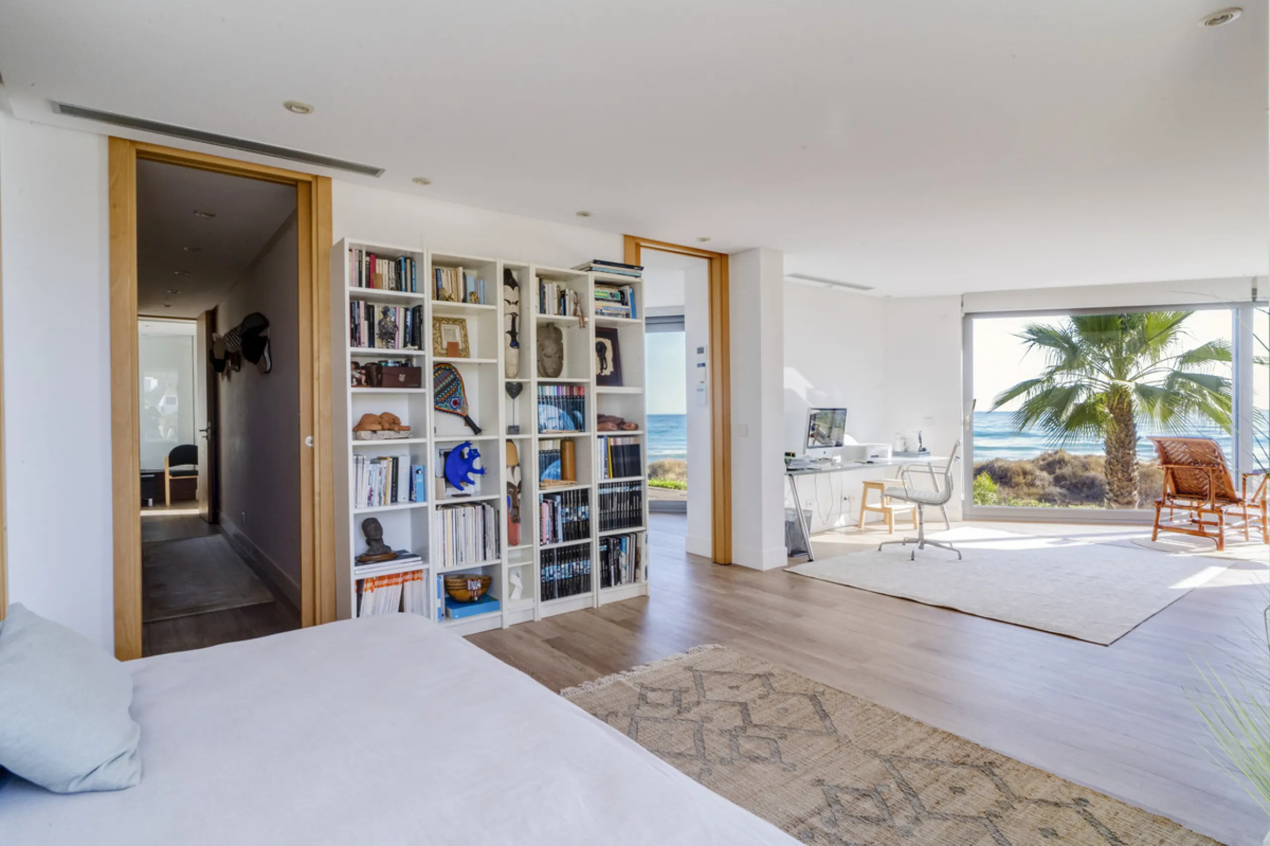 In one of the most sought-after locations along Marbella's coastline, this spectacular contemporary villa rises literally on the sand, offering a truly unique and unrivalled beachfront living experience.