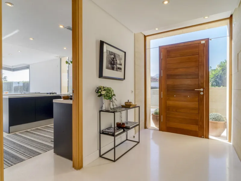 In one of the most sought-after locations along Marbella's coastline, this spectacular contemporary villa rises literally on the sand, offering a truly unique and unrivalled beachfront living experience.