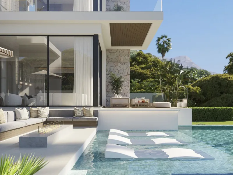 House - Detached Villa в продаже в Marbella, Málaga. В доме 4 спален и 4 ванных комнат. Площадь дома 567 м². Площадь участка 1107 м²