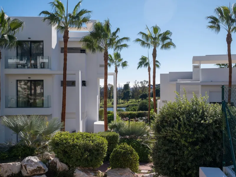 Discover the perfect blend of modern luxury and tranquility in this beautifully renovated 3-bedroom ground-floor apartment located in the prestigious Atalaya Hills. Offering breathtaking views over lush gardens, this stunning corner unit provides exceptio