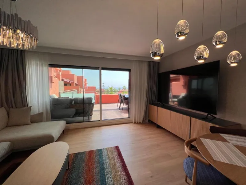 Fabulous penthouse located in a gated community with 24 hour security in Las Salinas, Guadalmansa next to the beach.